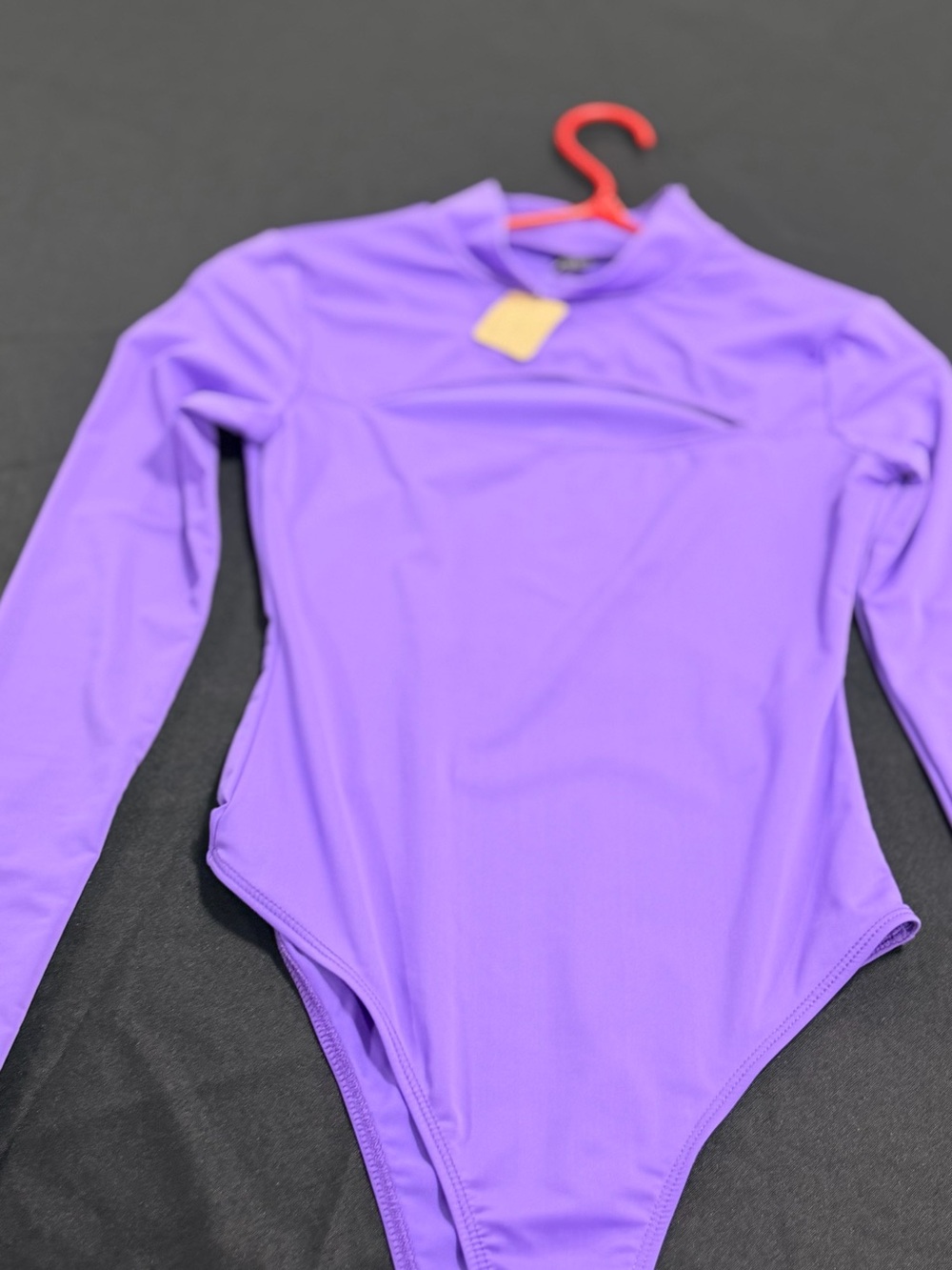 SHEIN Purple Long Sleeve Bodysuit